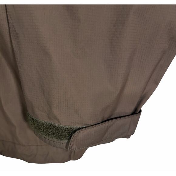 Mountain Hardwear Men's 2XL 100% Nylon Hooded Brown Rain Wind Jacket DryQ Evap - Picture 4 of 8